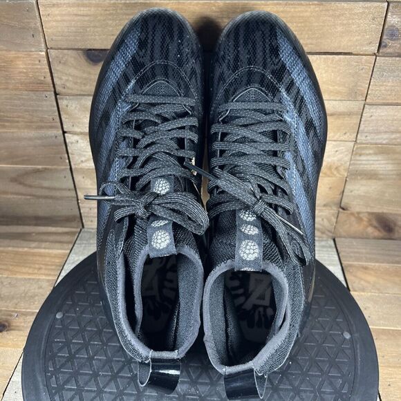 Adidas Adizero Mens Size 9.5 Black Lace Up Athletic Cleats Sneakers New In Box - Picture 5 of 11